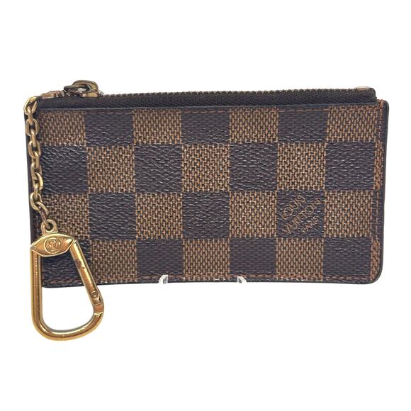 Louis Vuitton LV Damier Ebene Coin Pochette Cles Zii Key Pouch Keychain Limited - Picture 1 of 8